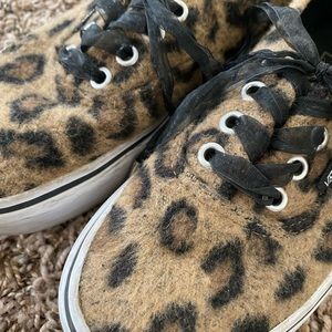 fuzzy cheetah vans